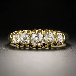 English 18K Five-Stone Band - 2