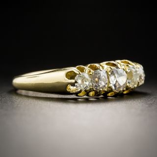 English 18K Five-Stone Diamond Band