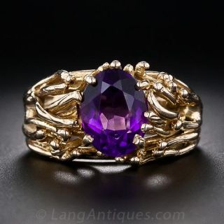 English Amethyst Ring