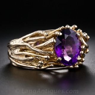English Amethyst Ring