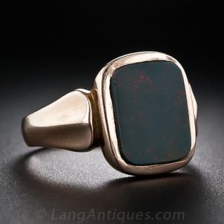 English Antique Bloodstone Ring