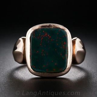 English Antique Bloodstone Ring