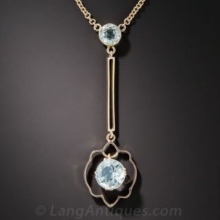 English Aquamarine Necklace