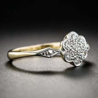 English Diamond Cluster Ring