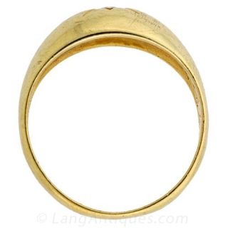 English Diamond Gypsy Ring