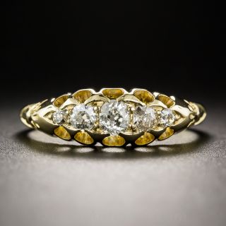 English Edwardian 18K Five-Stone Diamond Ring c.1909