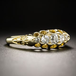 English Edwardian 18K Five-Stone Diamond Ring c.1909