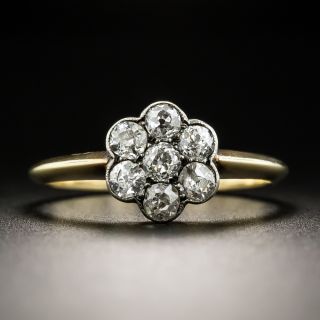 English Edwardian Diamond Cluster Ring - 2