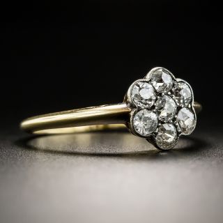 English Edwardian Diamond Cluster Ring