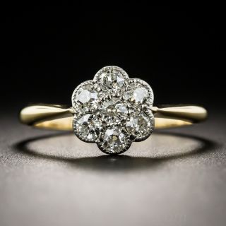 English Edwardian Diamond Cluster Ring
