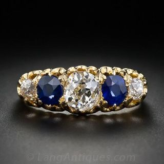 Victorian Diamond Platinum Engagement Ring 