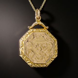 English Late-Victorian Hexagonal Locket