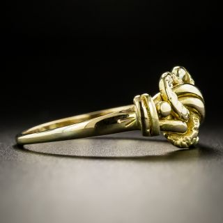 English Love Knot Ring, Circa 1901