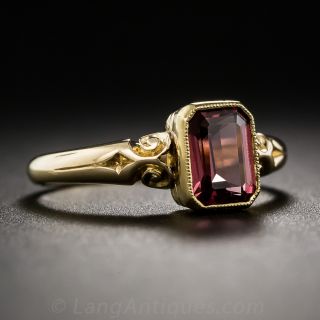 English Rhodolite Garnet Ring