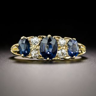 English Sapphire and Diamond Ring, Circa 1916 - 3