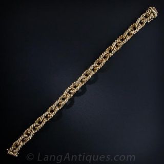 English Twisted Rope  Link Bracelet