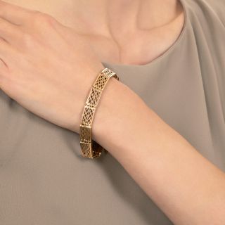 English Victorian 15K Gold Bracelet