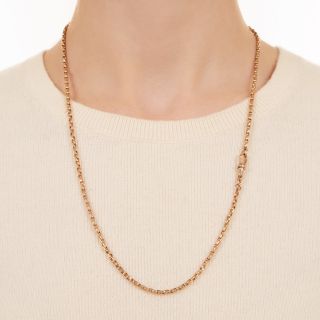 English Victorian Belcher Link Chain