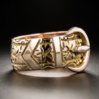 English Victorian Buckle Band Ring