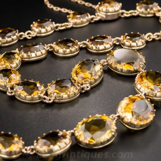 English Victorian Citrine Necklace