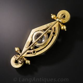 English Victorian Diamond Bar Pin