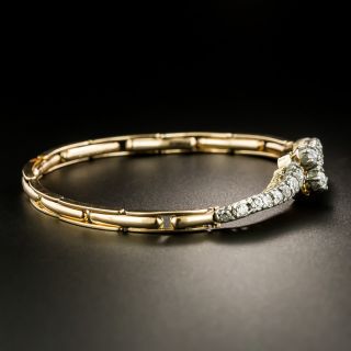 English Victorian Diamond Bypass Bracelet