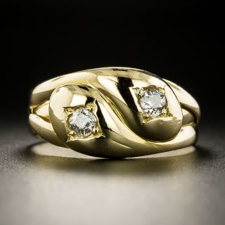 English Victorian Diamond Snake Ring, c.1898 - 3