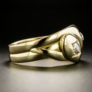 English Victorian Diamond Snake Ring, c.1898