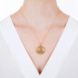 English Victorian Engraved Locket
