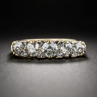 English Victorian Five-Stone Diamond Ring