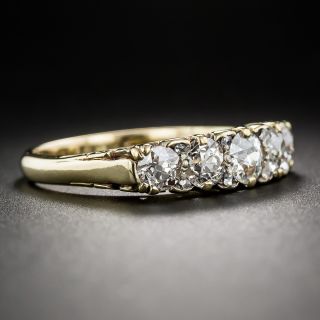 English Victorian Five-Stone Diamond Ring