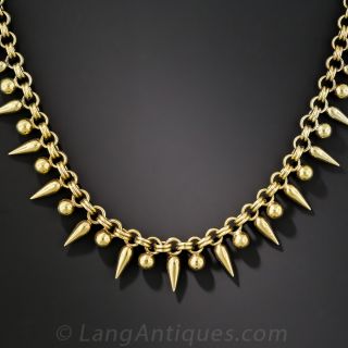 English Victorian Fringe Necklace - 2