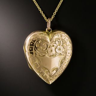 English Victorian Heart Locket - 2