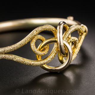 English Victorian Love Knot Bangle