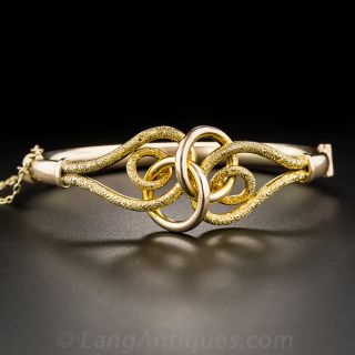 English Victorian Love Knot Bangle