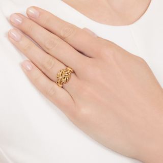 English Victorian Love Knot Ring, Circa 1867