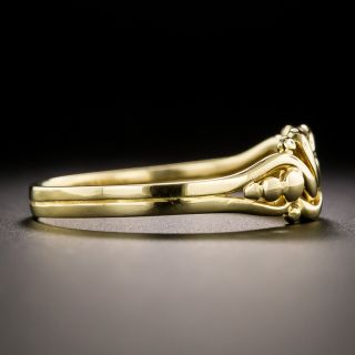 English Victorian Love Knot Ring, Circa 1895
