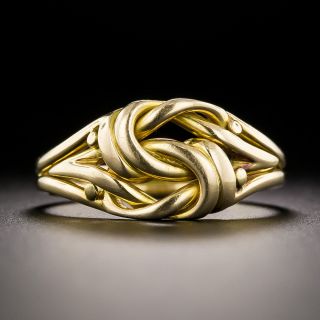 English Victorian Love Knot Ring - 2