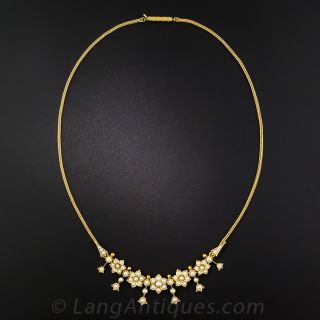 English Victorian Pearl Necklace