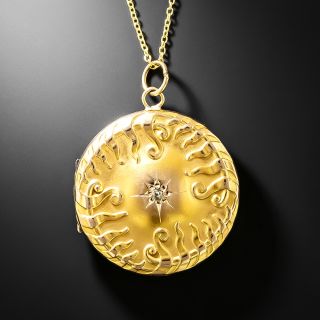 English Victorian Round Locket - 2