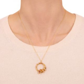 English Victorian Snake Pendant