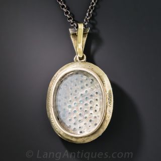 English Victorian Turquoise Pendant Locket