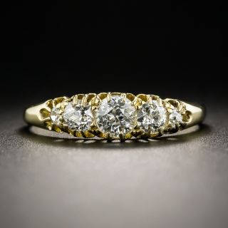English Vintage Five-Stone Diamond Band Ring