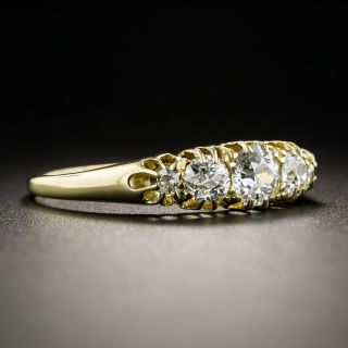 English Vintage Five-Stone Diamond Band Ring