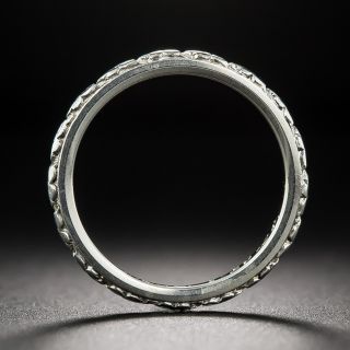 Engraved Orange Blossom Band