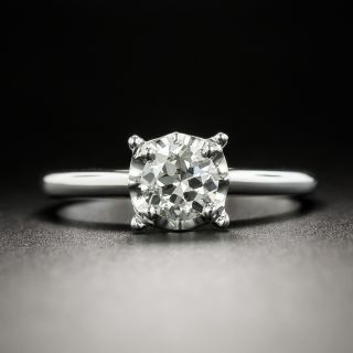 Estate 0.52 Carat Diamond Solitaire Engagement Ring - 1