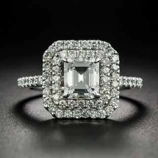 Estate 1.00 Carat Emerald-Cut Diamond Engagement Ring - GIA D VVS2 - 3