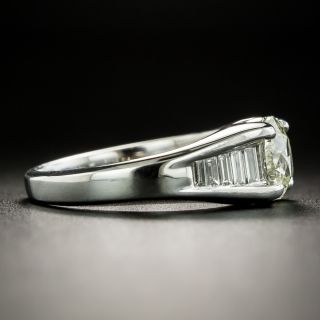 Estate 1.00 Carat Oval Diamond Engagement Ring