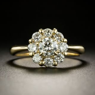 Estate 1.00 Carat Total Diamond Cluster Ring - 3