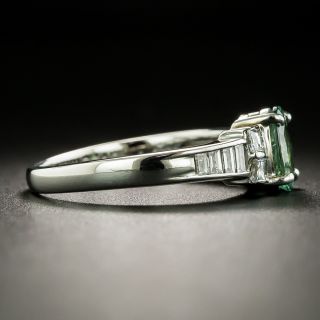 Estate 1.01 Carat Chrysoberyl and Diamond Ring 
